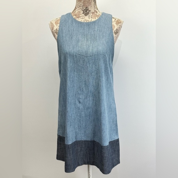 ALICE + OLIVIA Two-Tone Blue DORIS tank dress size 4 - Picture 5 of 14